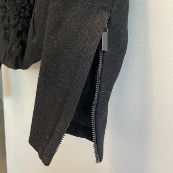 Wool and sheep fur Moto jacket - Picture 3 of 3